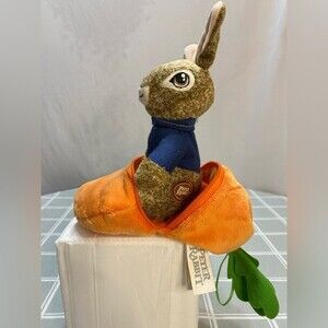 Peter Rabbit 2 Movie DanDee Stuffed Plush Carrot Zip Up 2022 Bunny Easter Spring